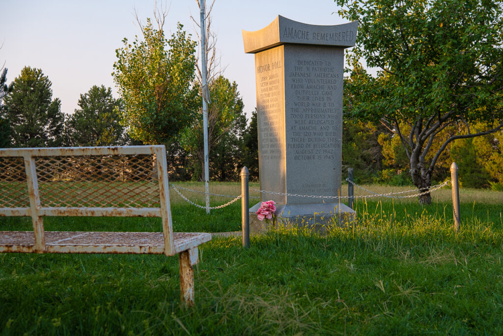 Cemetery marker.